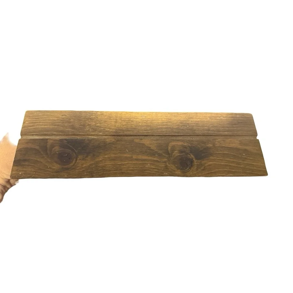 Wooden Heart Small Shelf 10 Inch Cottage Core Farmhouse Vintage